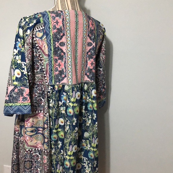Misslook peasant floral midi dress small - Picture 3 of 9
